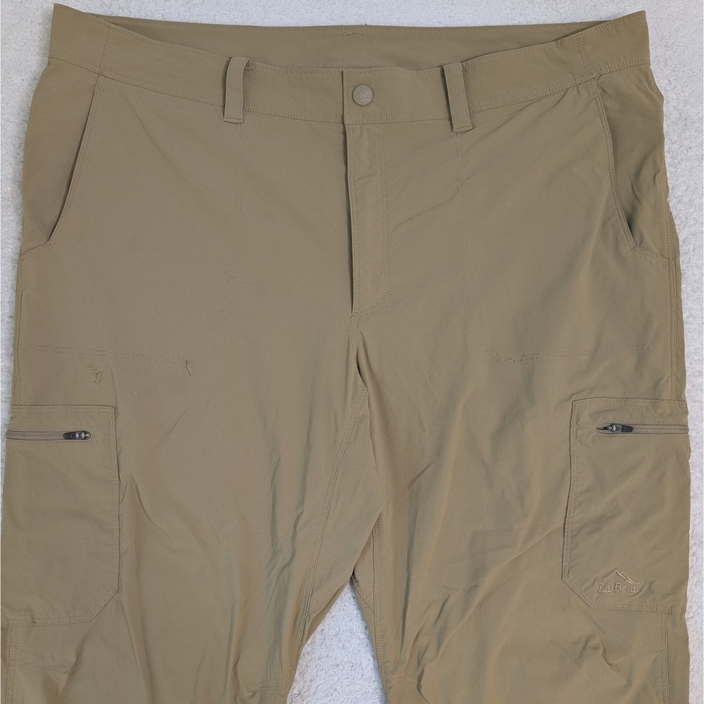 L.L.‎ Bean Insect Shield Cargo Pants Tan 40X29 Performance Stretch Hiking Nylon